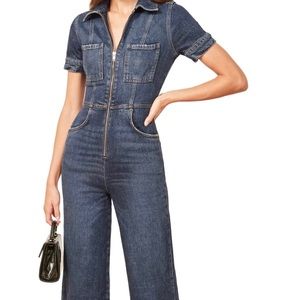 Reformation Denim Jumpsuit